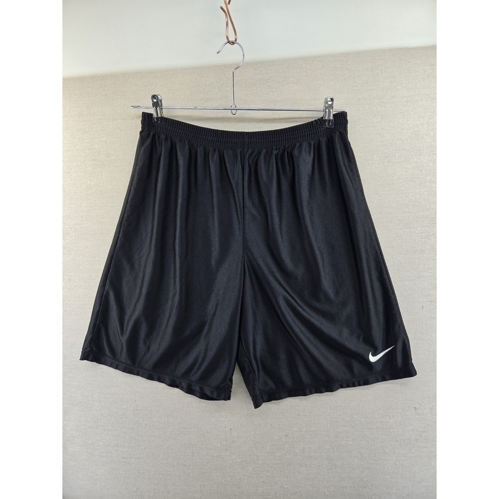 Vintage 90s White Tag Nike Shiny Dazzle Shorts Men's Large Made in USA Black